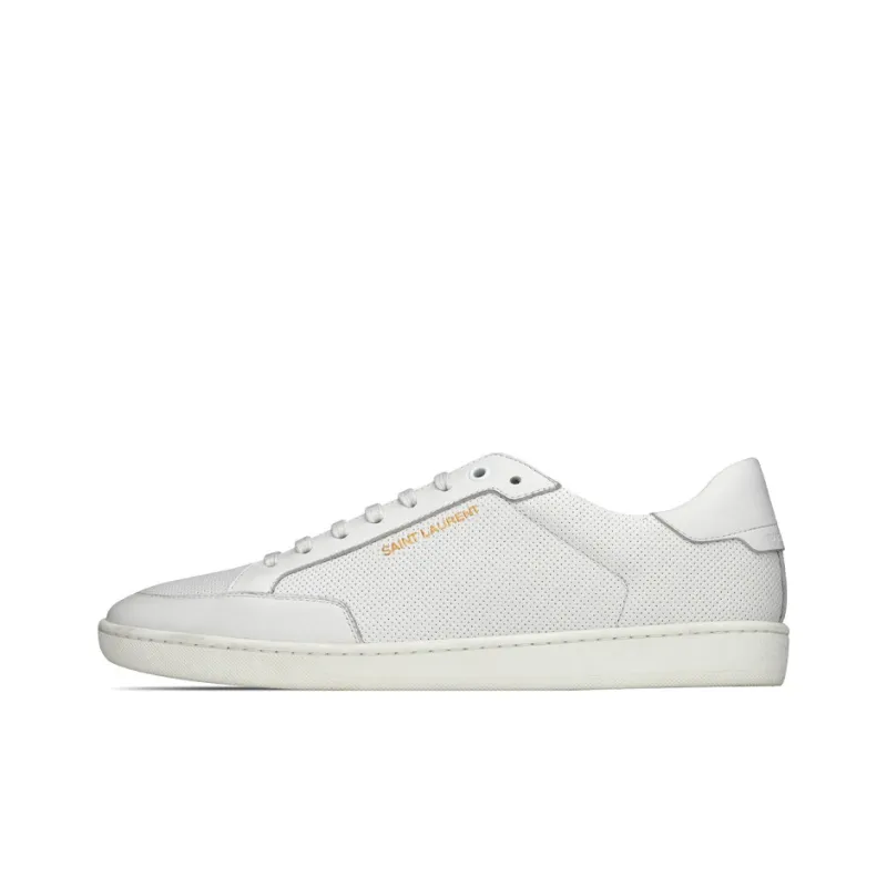 SAINT LAURENT Court Classic SL/10 Lace Up Sneakers-0