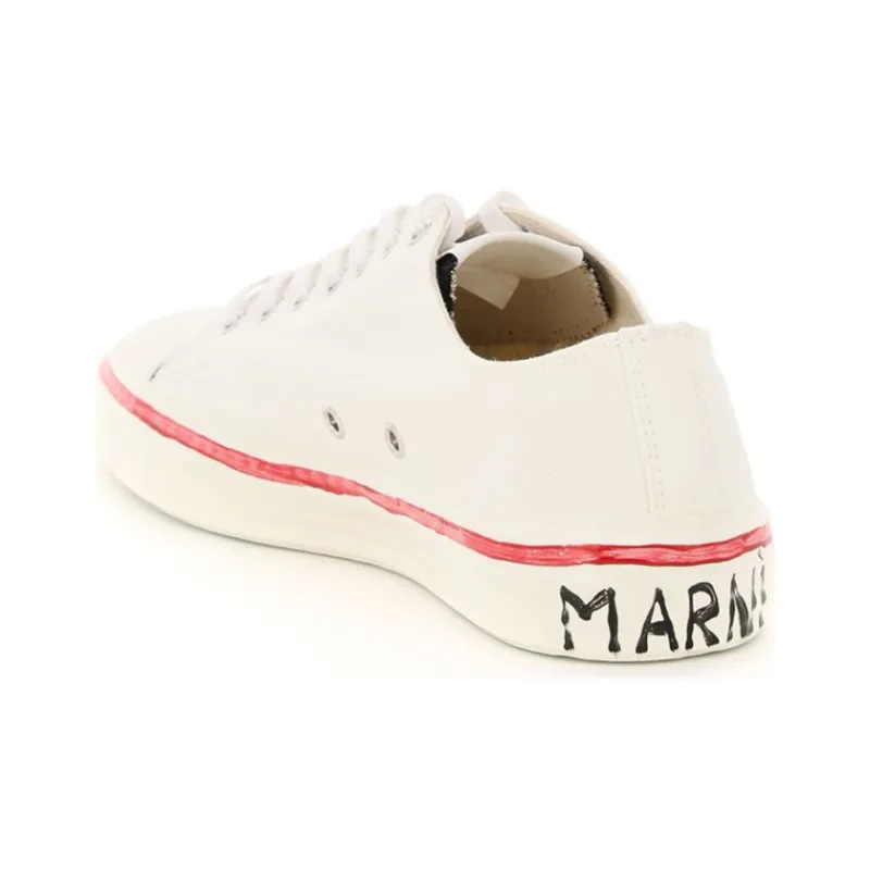 MARNI Low Top Stylish Skateboarding Shoes Women's White-2