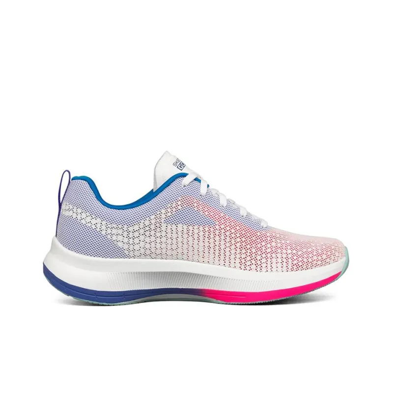 Skechers Go Run Pulse Breathable Low Top Marathon Running Shoes Women's White Multicolor-1