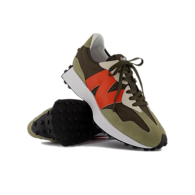 New Balance 327 True Olive Vibrant Orange-5