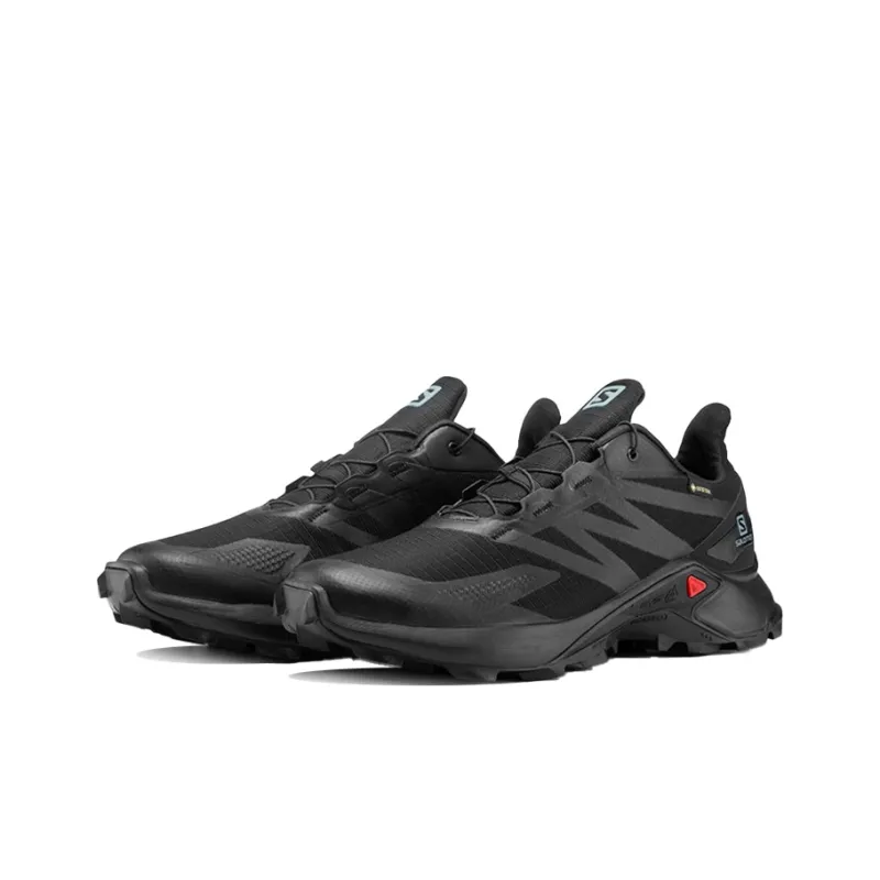 SALOMON Supercross Blast GTX Slip Resistant, Abrasion Resistant, Breathable Low Top Hiking Shoes Men's Black-1