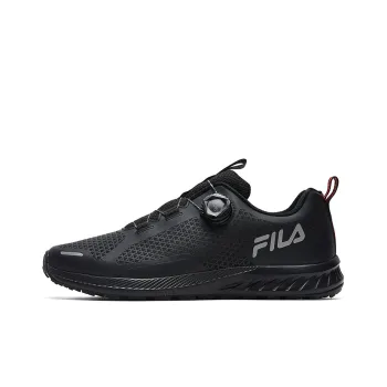 FILA Fence Cushioning Anti-Slip Wear-Resistant Breathability Low-Top Outdoor Shoes Men's Black