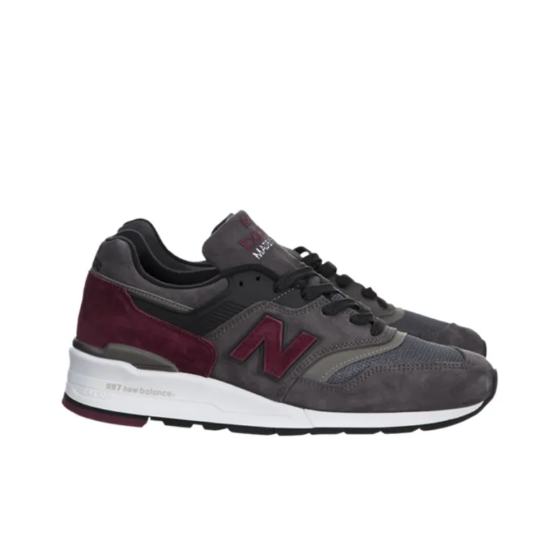 New Balance 997 Connoisseur Guitar Grey Burgundy-1