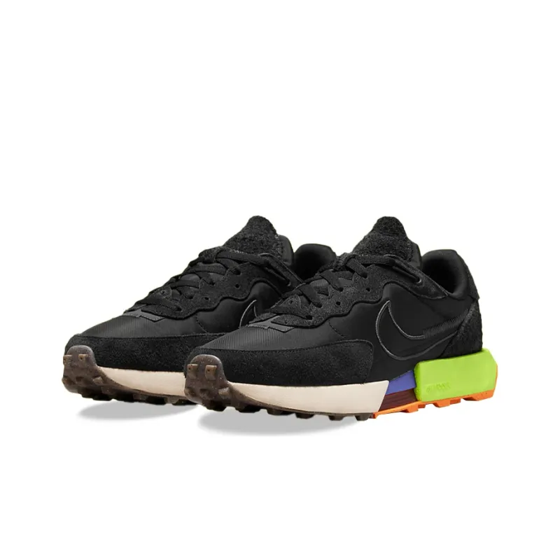 Nike Fontanka Waffle Black Volt Women's-2