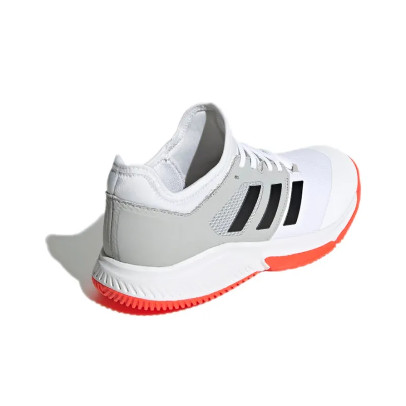 Adidas Court Team Bounce Anti-Slip And Wear-Resistant Breathable Low-Top Running Shoes Men's White Black-3