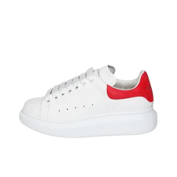 Alexander McQueen Oversized Redtail Low Top Stylish Skateboarding Shoes Women's White Red