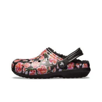 Crocs Classic Stay Warm Cozy Sports Unisex Black Red Sandals 'Black Red'