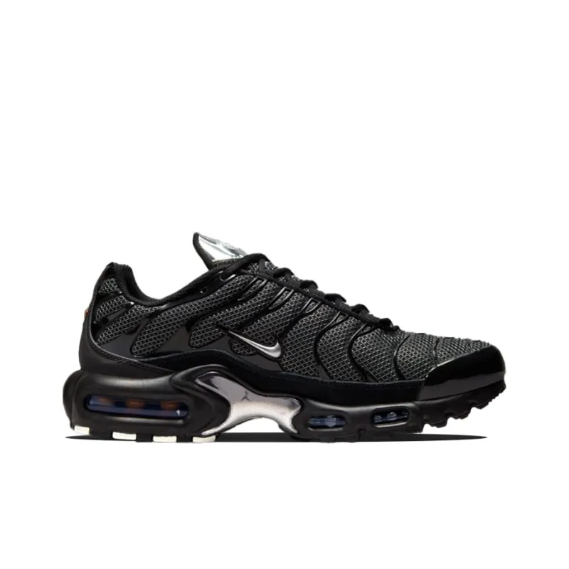Nike Air Max Plus Black Suede Silver Women's-1