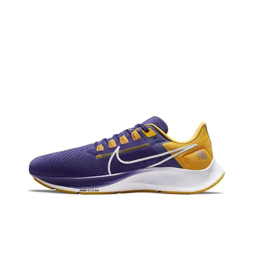 Nike Pegasus 38 Running Shoes Men Low-Top Purple/Yellow/White