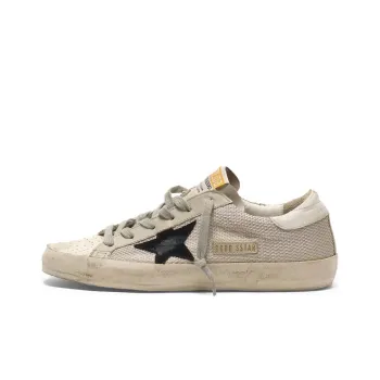Golden Goose Super Star Low Top Stylish Skateboarding Shoes Women's Ecru Vintage Version