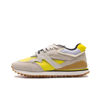LiNing 001 Cushioned Anti Slip And Wear Resistant Lightweight Low Top Running Shoes Women's Deep Yellow