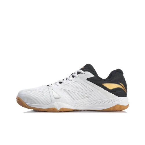 LINING Sharp Edge Professional Running Shoes Unisex Low-Top White/Black/Gold