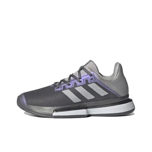 Adidas Solematch Bounce Tennis Shoes Women's Low-Top Gray