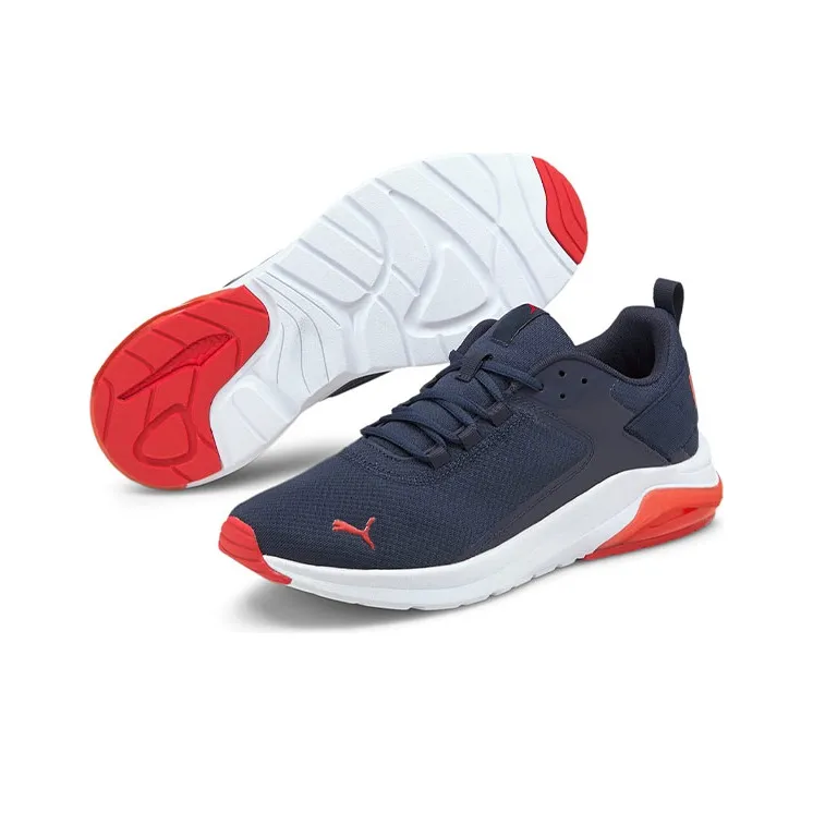 PUMA Electron Running Shoes Men Low-Top Blue/White/Red-4