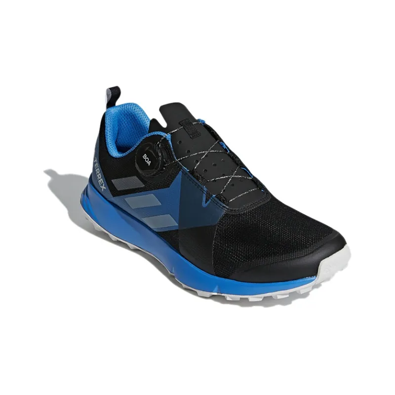 Adidas Terrex Two Boa Low-Top Running Shoes Men's Black Blue-2
