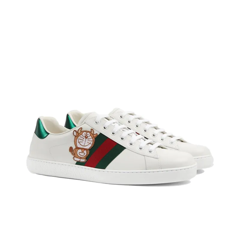 GUCCI Doraemon X GUCCI Ace 'Ivory Devil Patch'-3