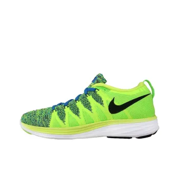 Nike Flyknit Lunar 2 Cushioning, Slip Resistant, Lightweight Low Top Running Shoes Women's Green