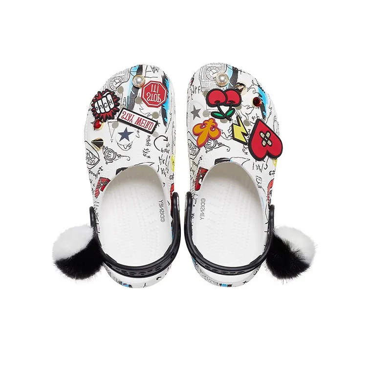 Crocs Disney X Crocs Pattern Unisex White Sandals-4