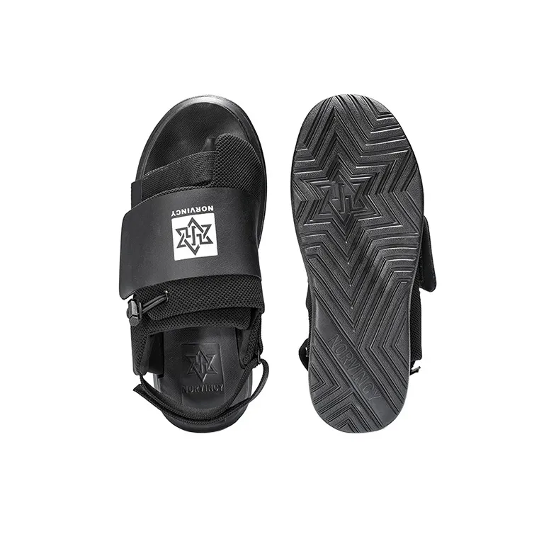 NORVINCY Beach Sandals Unisex Black-2