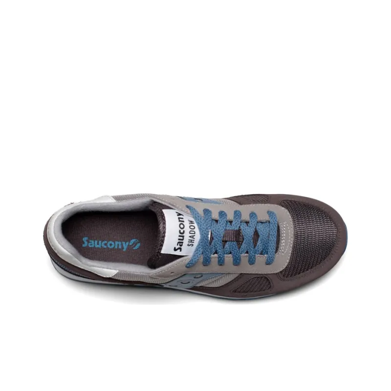 Saucony Shadow Original Running Shoes Men Low Top Blue/Gray/White-3