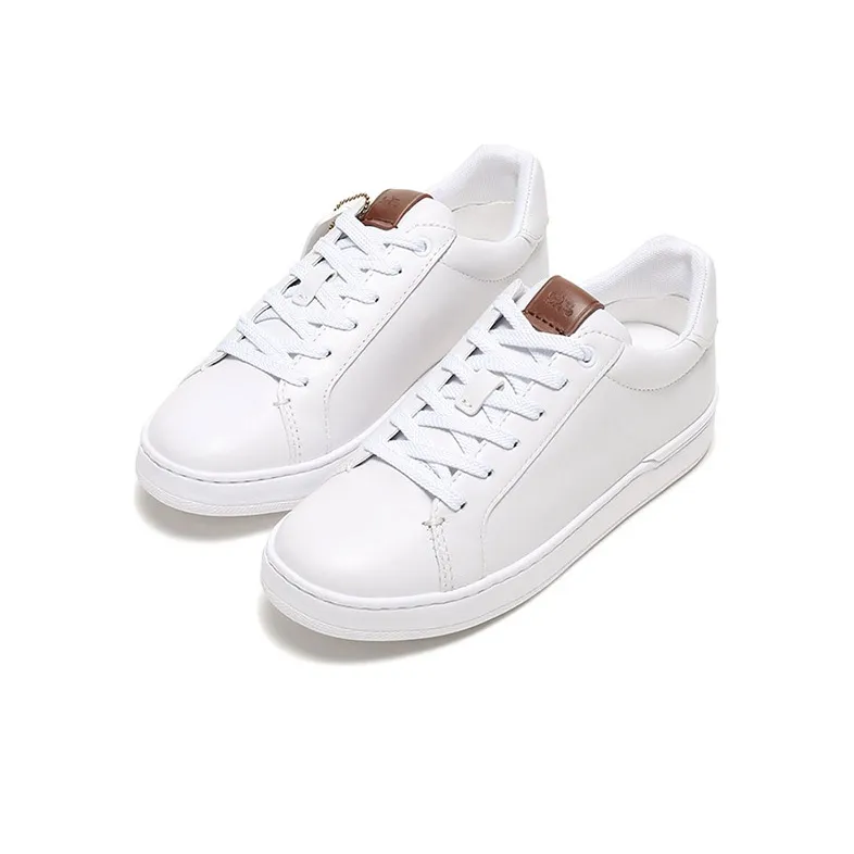 COACH Lowline Luxe Stylish Skateboarding Shoes Women's White-2