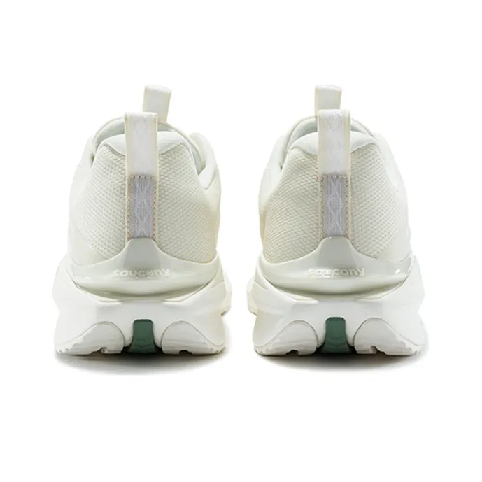 Saucony Coyote Hybrid Anti Slip Wear Resistant Low Top Running Shoes Unisex White Green-3