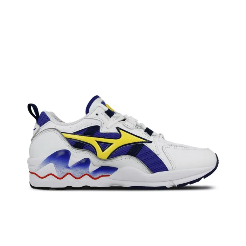 Mizuno Wave Rider White Blue Yellow-1