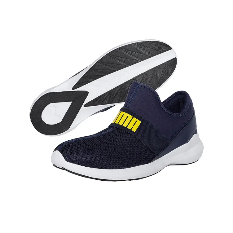 PUMA Pace Slip On Pace Slip On Idp Low Top Running Shoes Men's Blue White-4