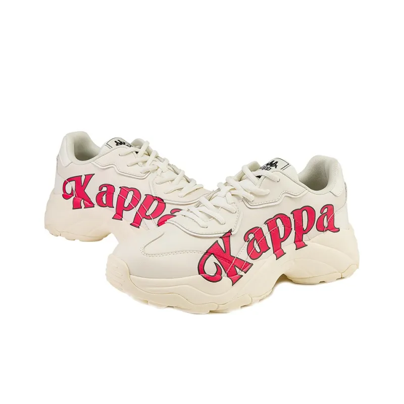 Kappa Wear-Resistant Coverage Low-Top Casual Shoes Unisex Winter White-3