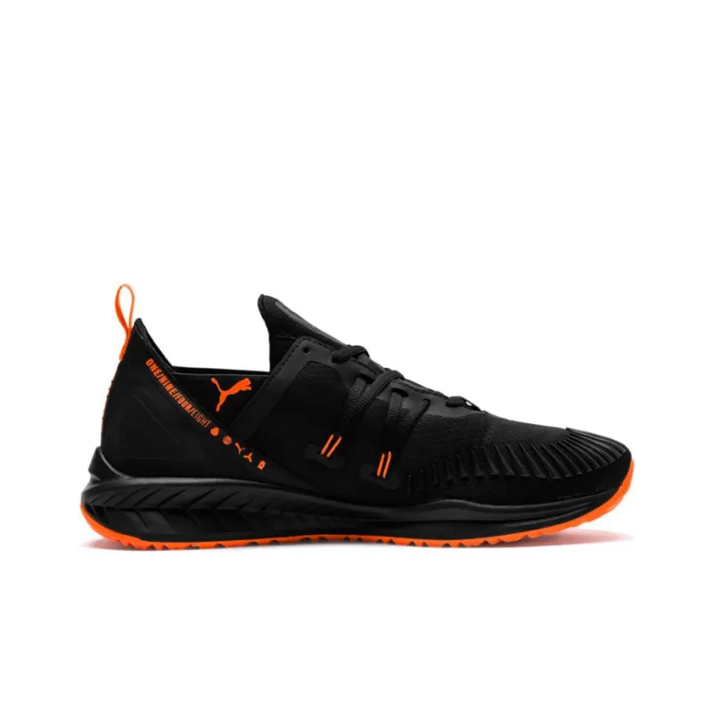 PUMA Ignite Ronin Ignlte Ronin Lightweight Wear-resistant And Non-slip Low-Top Running Shoes Men's Black Orange-1