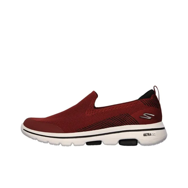 Skechers Go Walk 5 Breathable Low-Top Casual Shoes Men's Burgundy-0