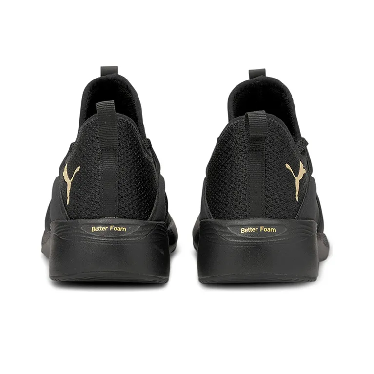 PUMA Better Foam Adore Running Shoes Women's Low Top Black/Gold Color-3