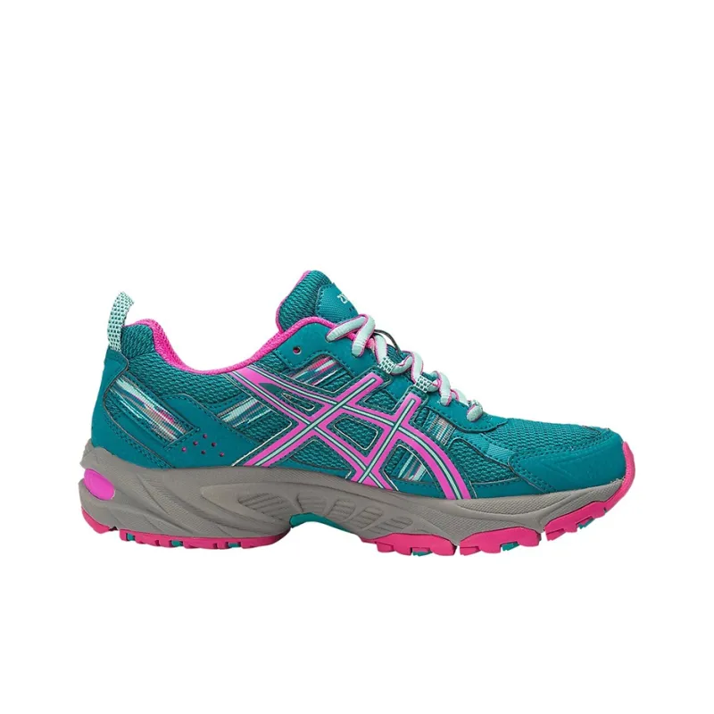Asics Gel-Venture 5 5 Wear-resistant And Lightweight Low-Top Running Shoes Women's Green Gray-1