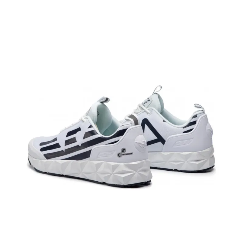 EMPORIO ARMANI Anti Slip Wear Resistant Low Top Casual Shoes Unisex White-3
