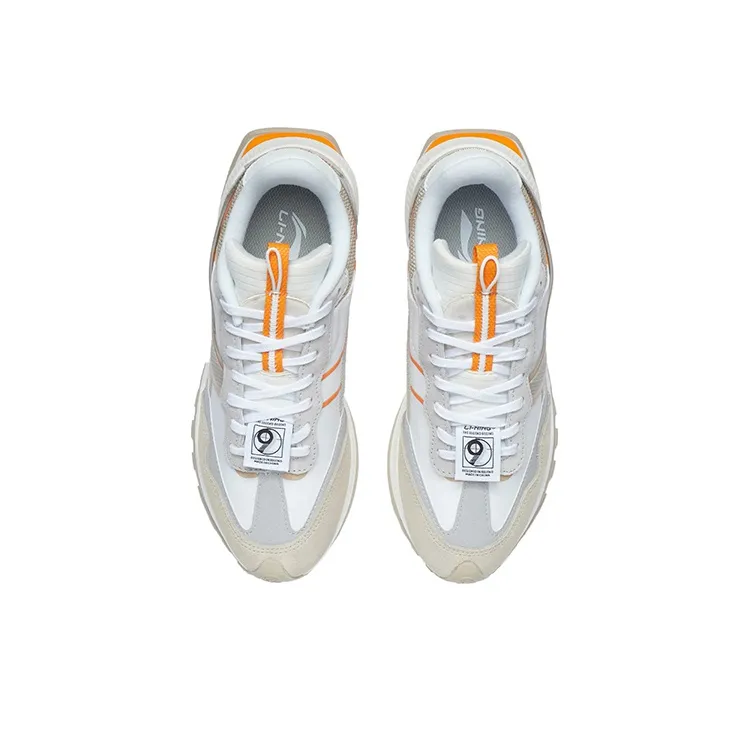 LiNing Fangyuan EVO Cushioning, Slip Resistant, And Abrasion Resistant Low Top Running Shoes Women's Mist Apricot-2