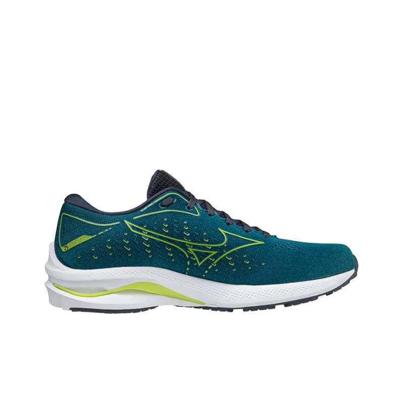 Mizuno Wave Rider 25 Cushioning Abrasion Resistant Breathable Rebound Low Top Training Running Shoes Men's Green-1