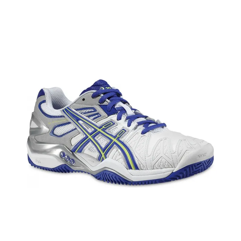Asics Gel-Resolution 5 Wear-Resistant Slip-Resistant Low-Top Running Shoes Women's White Gray-1