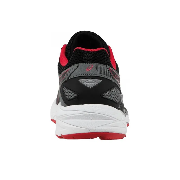 Asics Gel-fortitude 7 Anti-Slip And Wear-Resistant Breathable Low-Top Running Shoes Men's Black Red-2