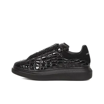 Alexander McQueen Skateboard Shoes Men Low Top Black