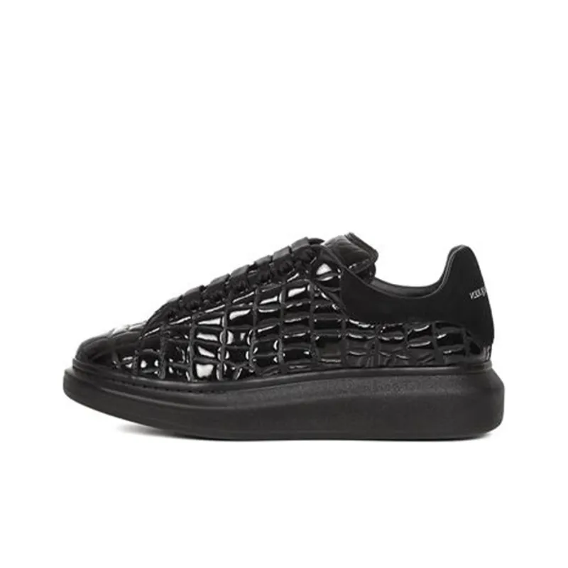 Alexander McQueen Low Top Casual Skateboard Shoes Men's Black-0