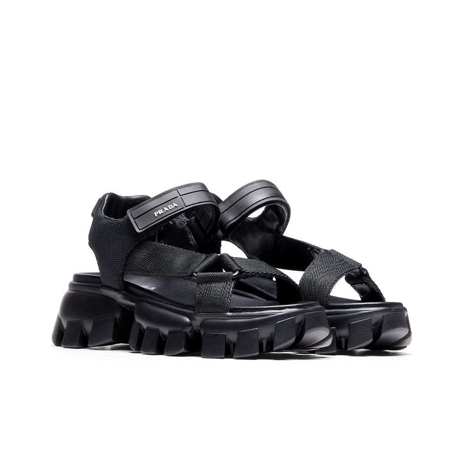 prada corazones Nastro Sandal 'Black' - Cheap Rcj Jordan Outlet