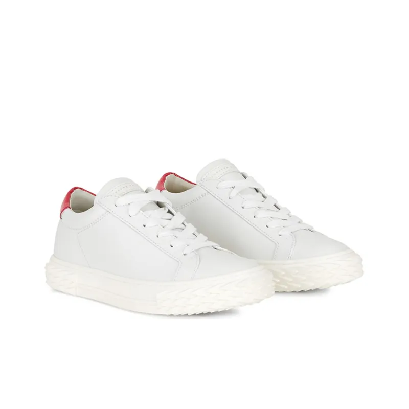Giuseppe Zanotti/GZ Blabber Low Top Skateboard Shoes Women's White Red-1