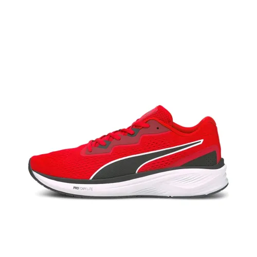 PUMA Aviator Running Shoes Unisex Low-Top Red/Black