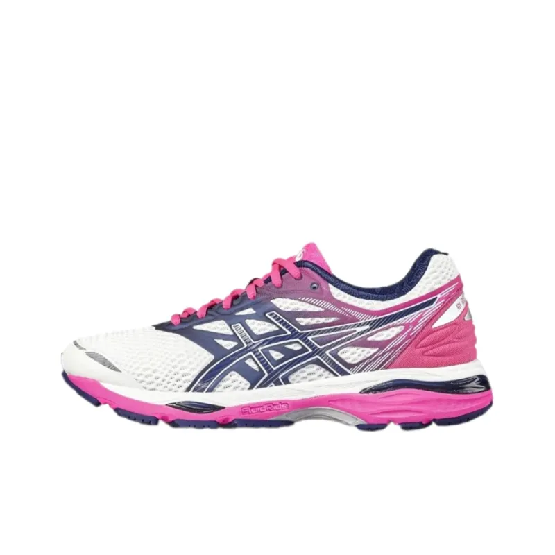 Asics Gel-Cumulus 18 Running Shoes Women's Low-Top White/Blue/Pink-0