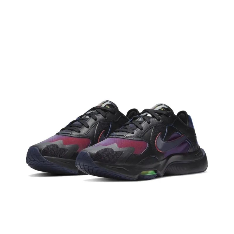 Nike Air Zoom Division Running Shoes Men Low-Top Black/Red/Purple-2