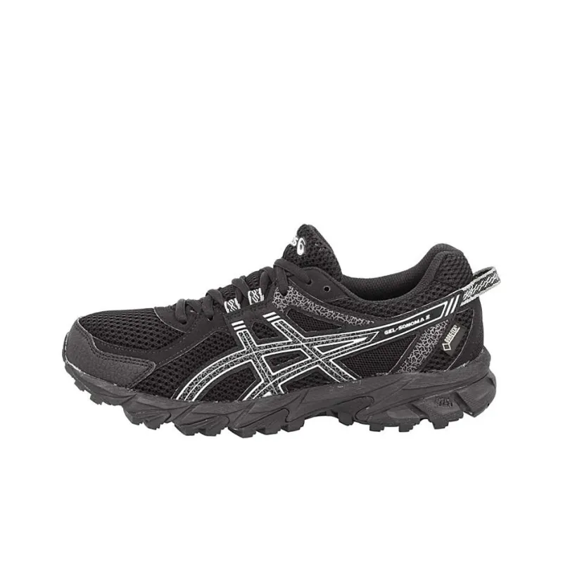 Asics Gel-Sonoma 2 G-TX Cushioned Slip-Resistant Low-Top Running Shoes Men's Black-0