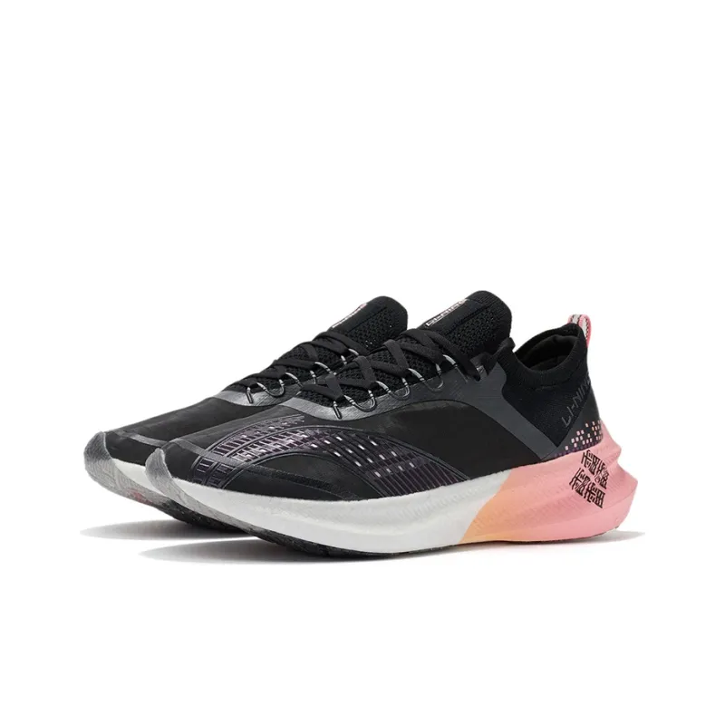 LiNing Feidian Challenger Durable Breathable Low Top Running Shoes Women's Black-2