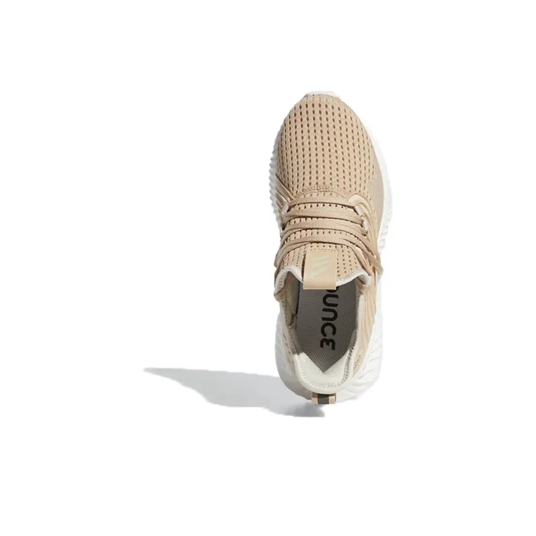 Adidas Alphabounce Instinct Anti-Slip And Wear-Resistant Breathable Low-Top Running Shoes Unisex Beige Brown-4