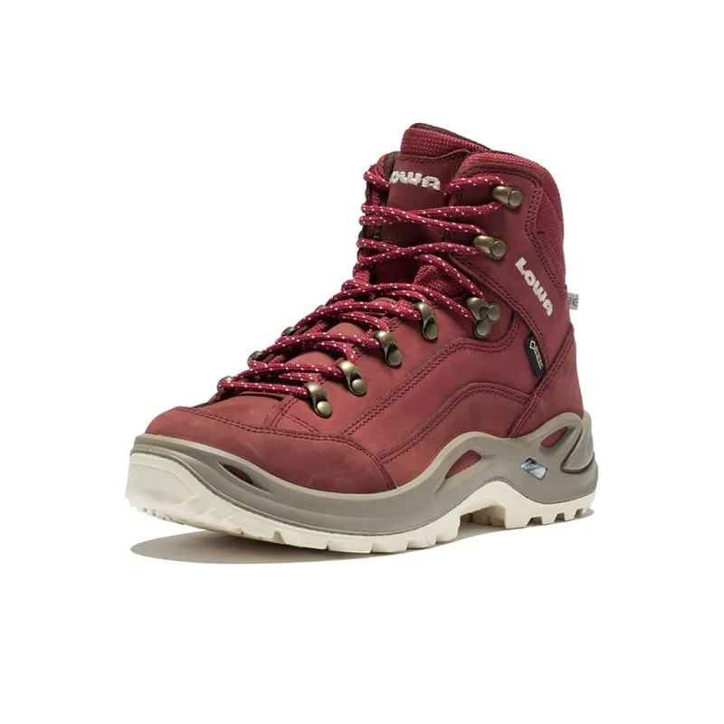 Lowa Renegade Hiking / Trekking Shoes Women's Mid Top Spicy Pepper Red-2