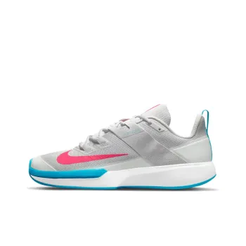 Nike Mercurial Vapor Cushioning Anti Slip And Wear Resistant Low Top Tennis Shoes Men's Gray Blue Pink